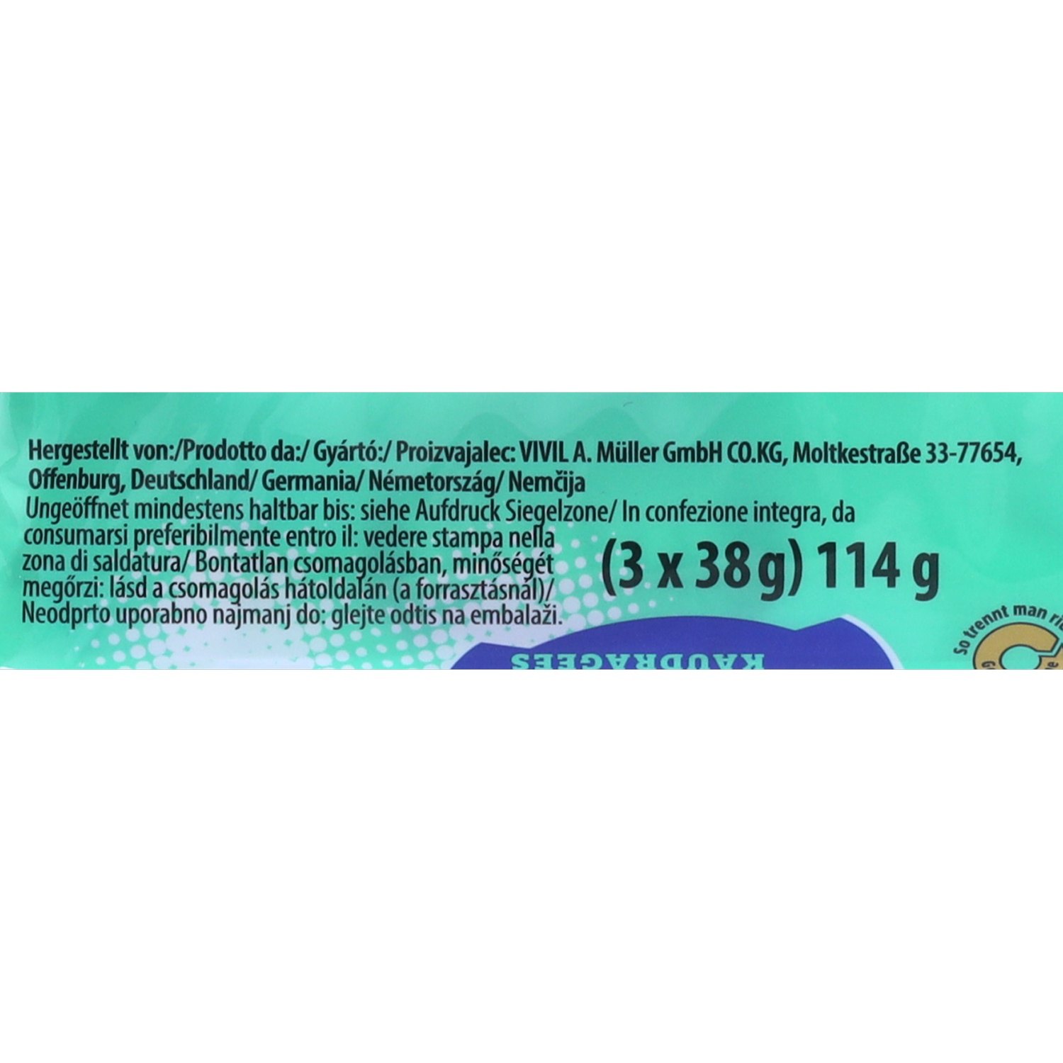 SWEET LAND Kaudragees 3er, Mint 114 g