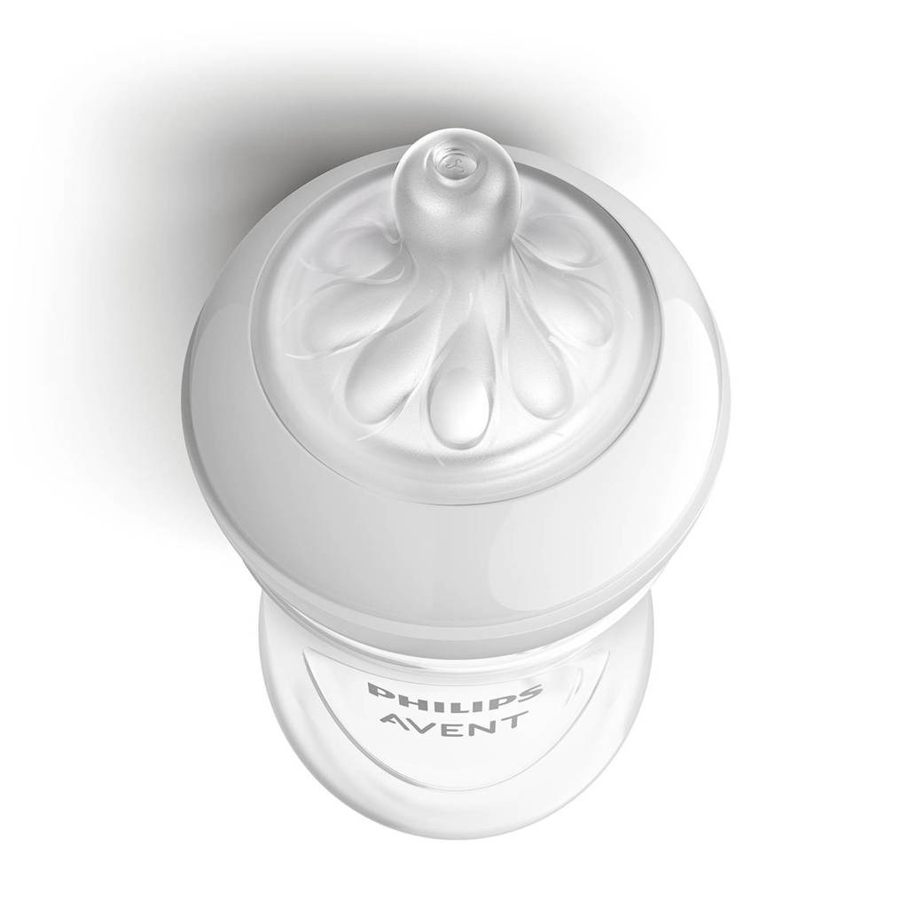Voorkeur voor oude speenNatural Response Babyfles 2x 260 ml 1M+ Snelheid-3 speen SCY903/02