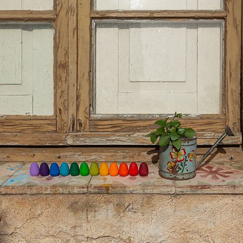Grapat eieren regenboog - 36st