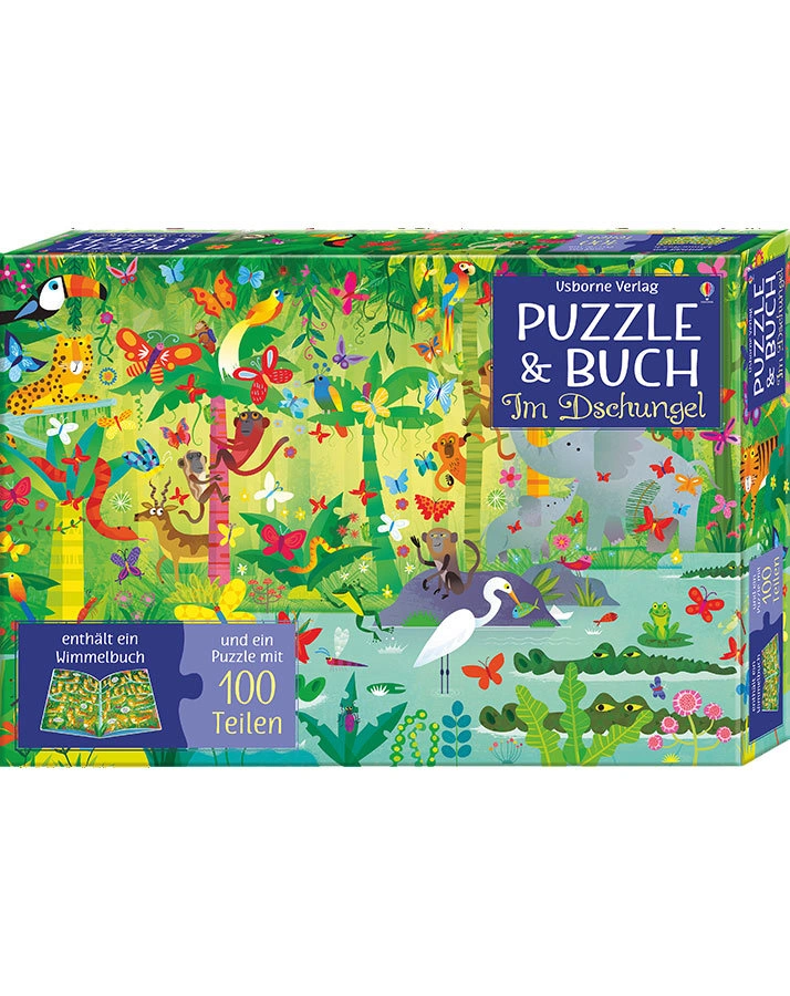Puzzle & Buch – Im Dschungel