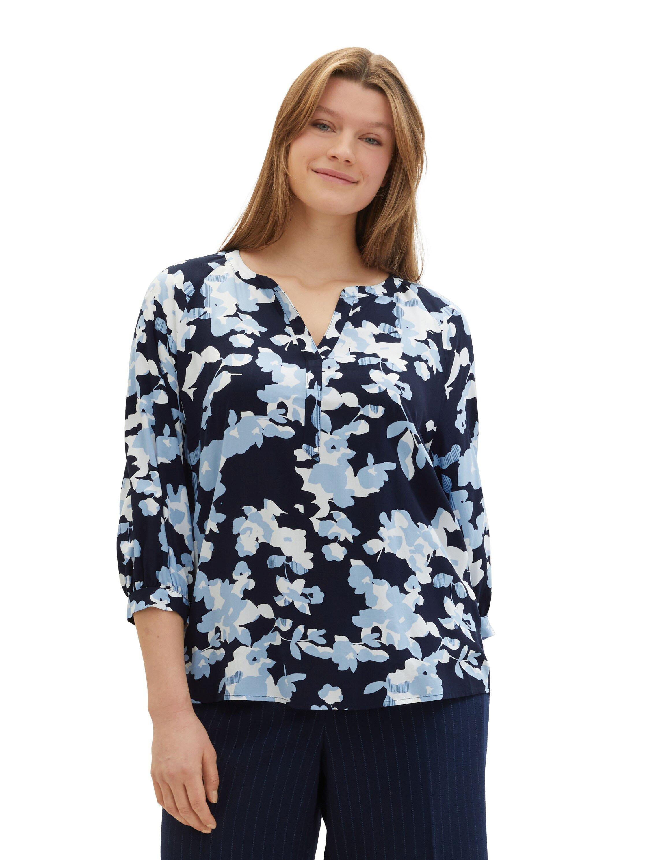 Tunika mit Blumenprint und 3/4-Arm