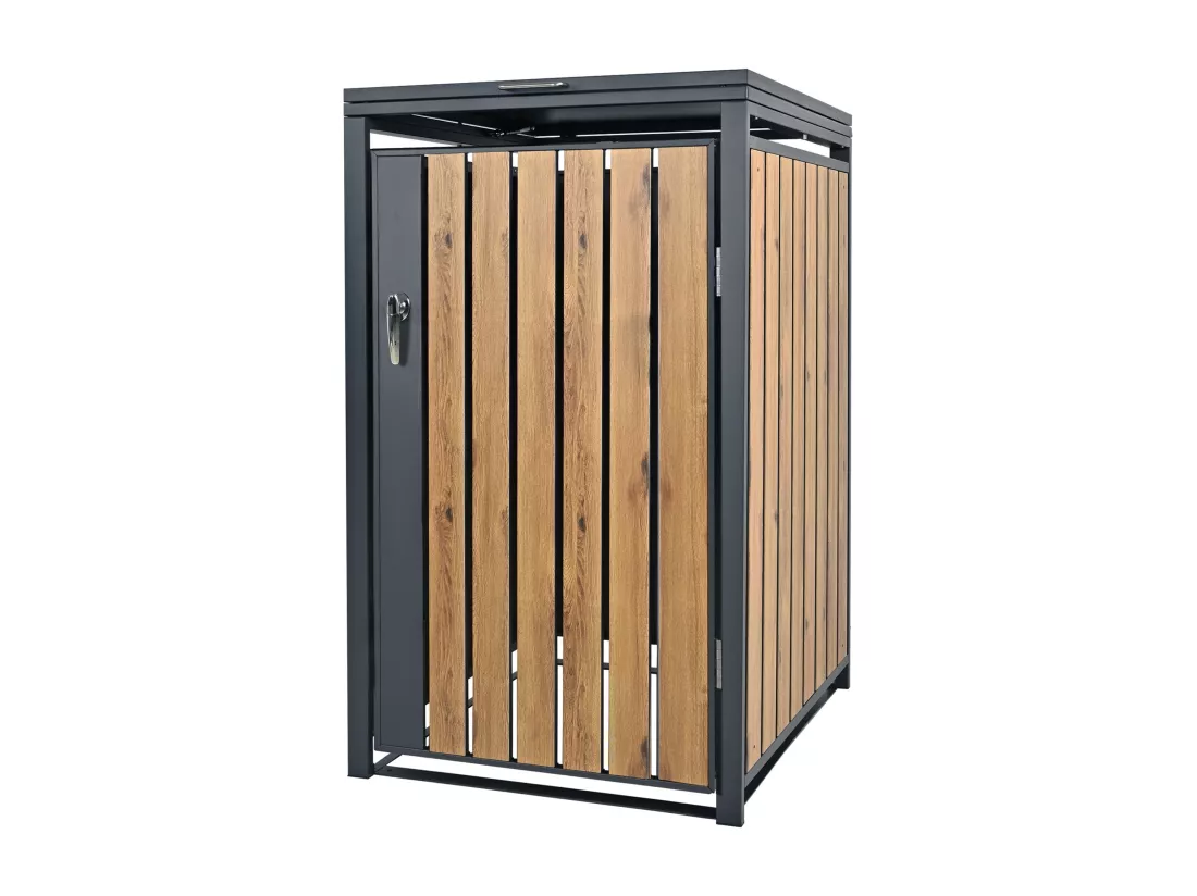 Abri de poubelle cache-poubelle boîte de rangement extérieur 240 L 68x80x116 cm