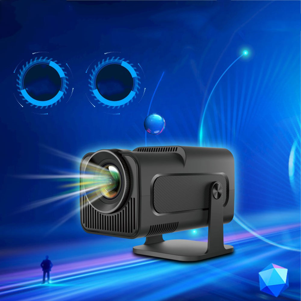 Multimedia LED Projektor Beamer Heimkino (300 ANSI Lumen) 1080p Full HD / HDMI / WiFi (2.4/5GHz) / Android 11.0 - Schwarz