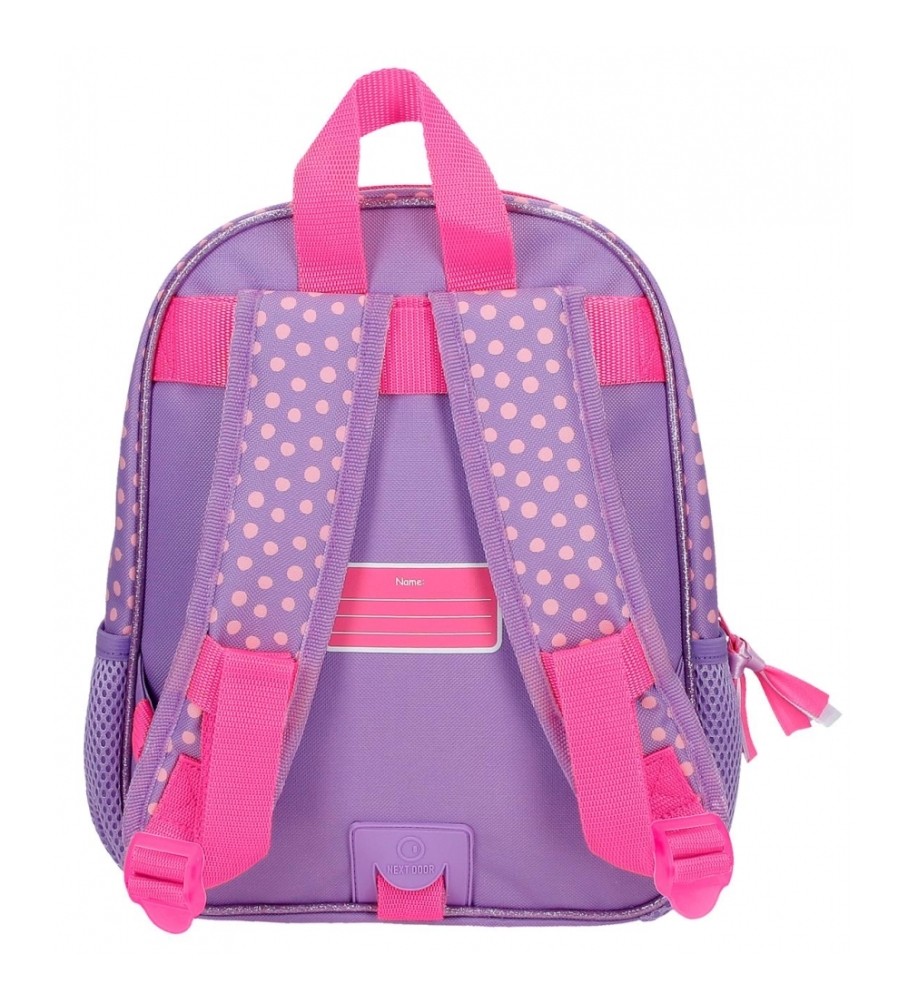 Mochila Disney Minnie hoje é meu dia adaptável para carro 28 cm lilás