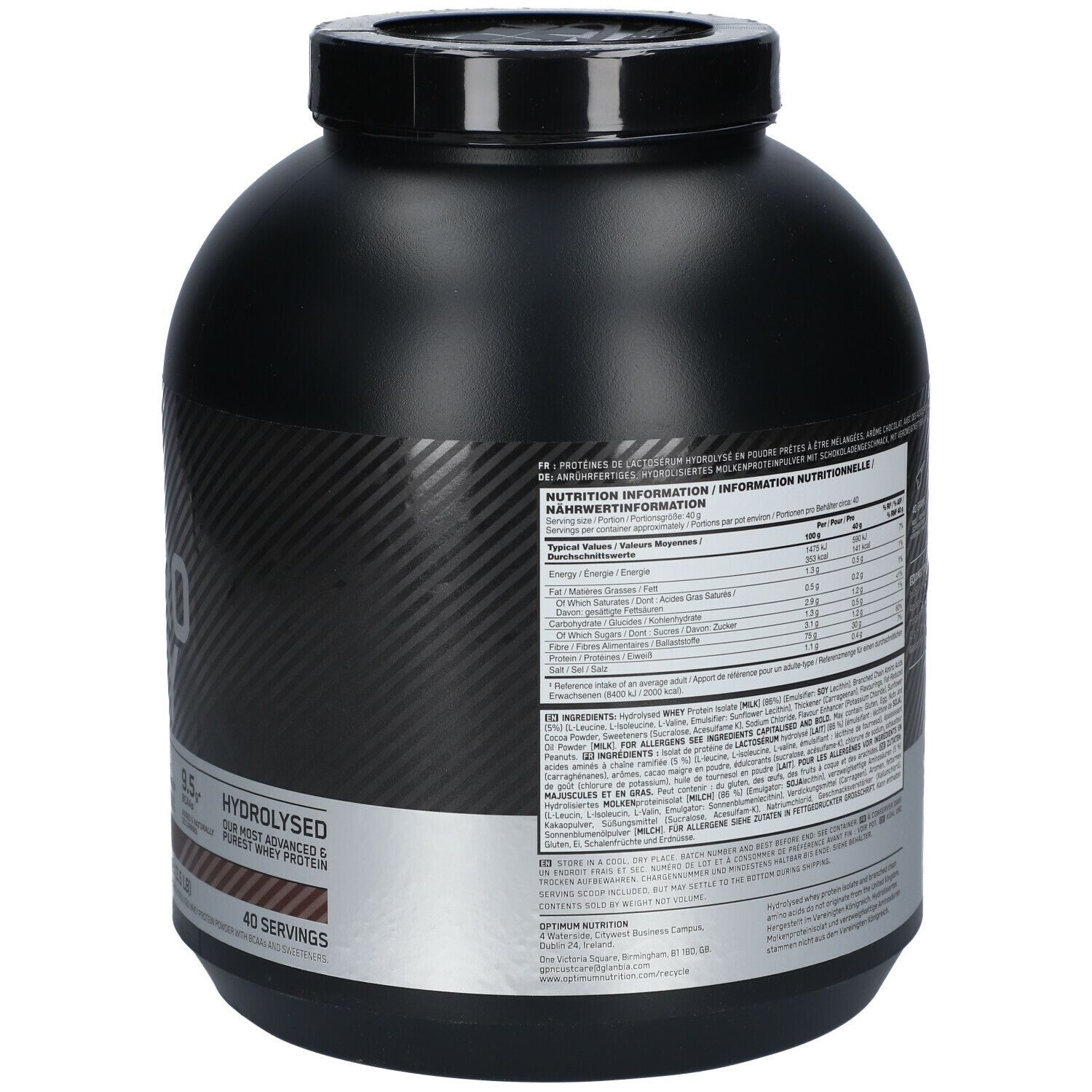 Optimum Nutrition Platinum Hydrowhey Milk Chocolate