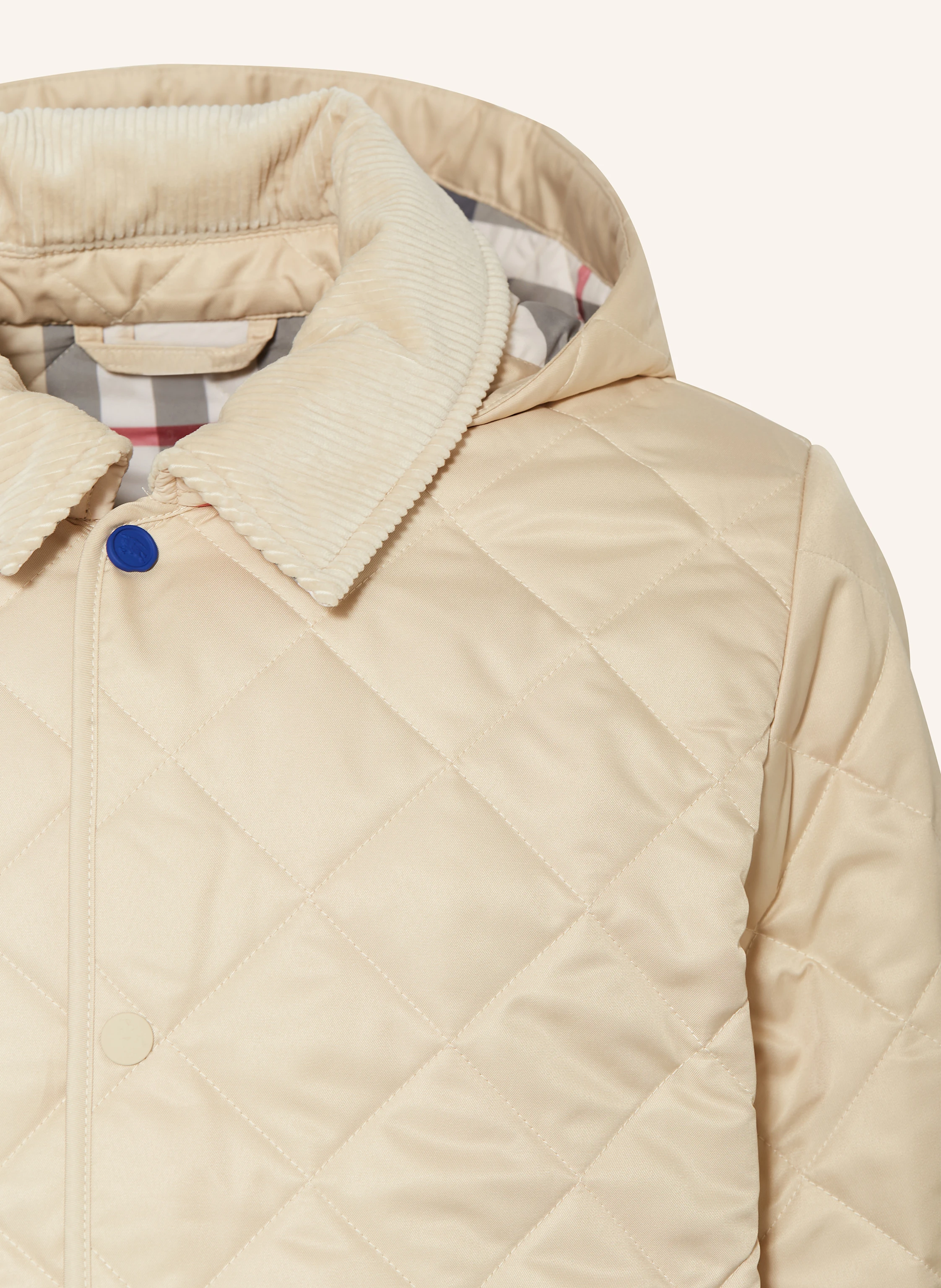 BURBERRY Steppmantel mit Cord