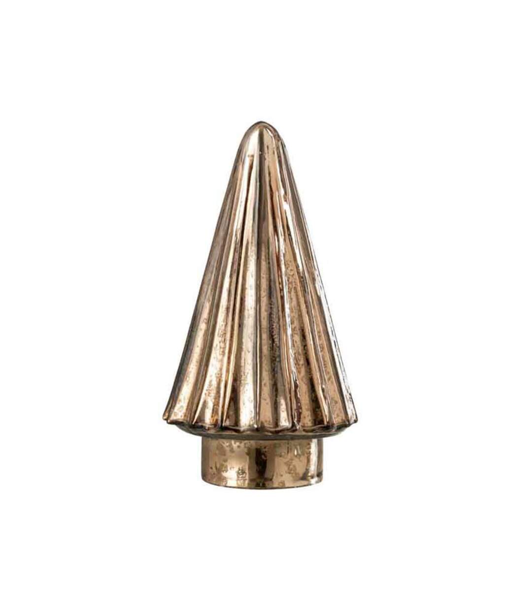 Paris Prix - Sapin De Noël En Verre led 19cm Marron