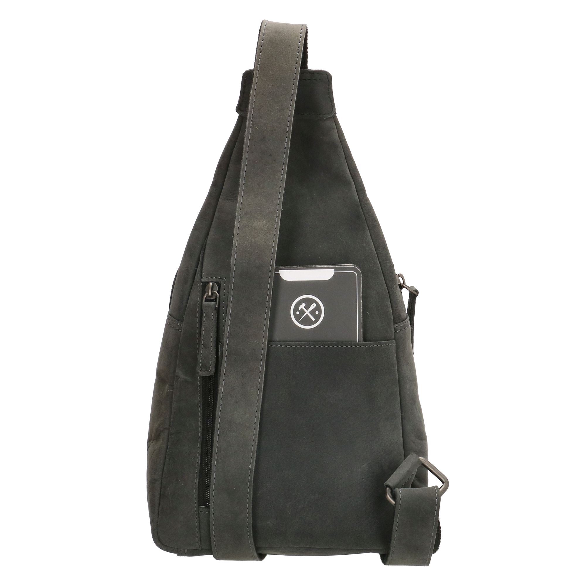 Hide & Stitches Idaho Schoudertas Zwart