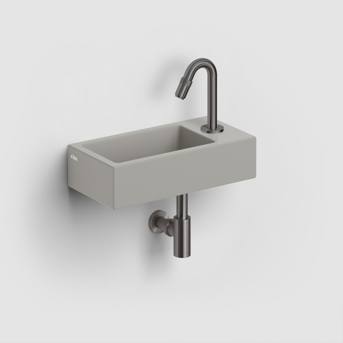 Clou Freddo 9 fonteinkraan gunmetal geborsteld PVD