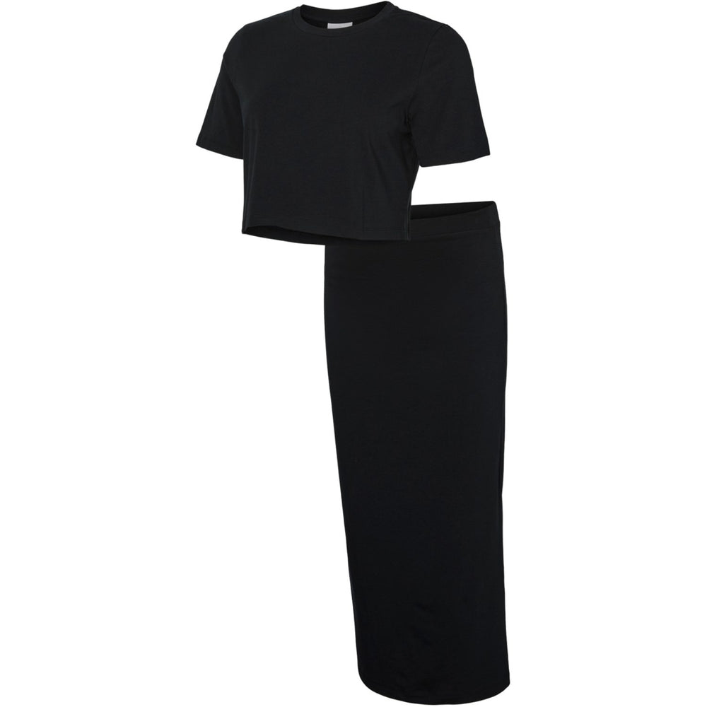 Køb Mama;licious Black Mlkerrie Top & Nederdel Jrs Sæt Noos