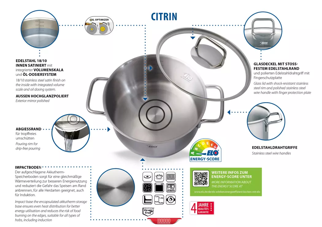 Fleischtopf Citrin 24 cm