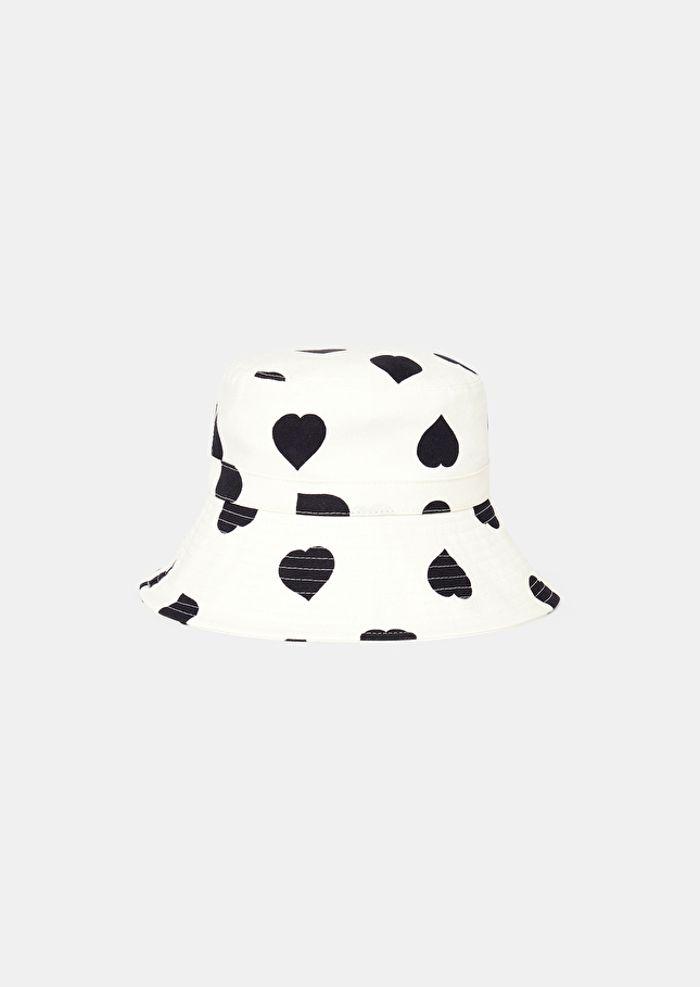 Bob Chloeécru à motif coeur noir