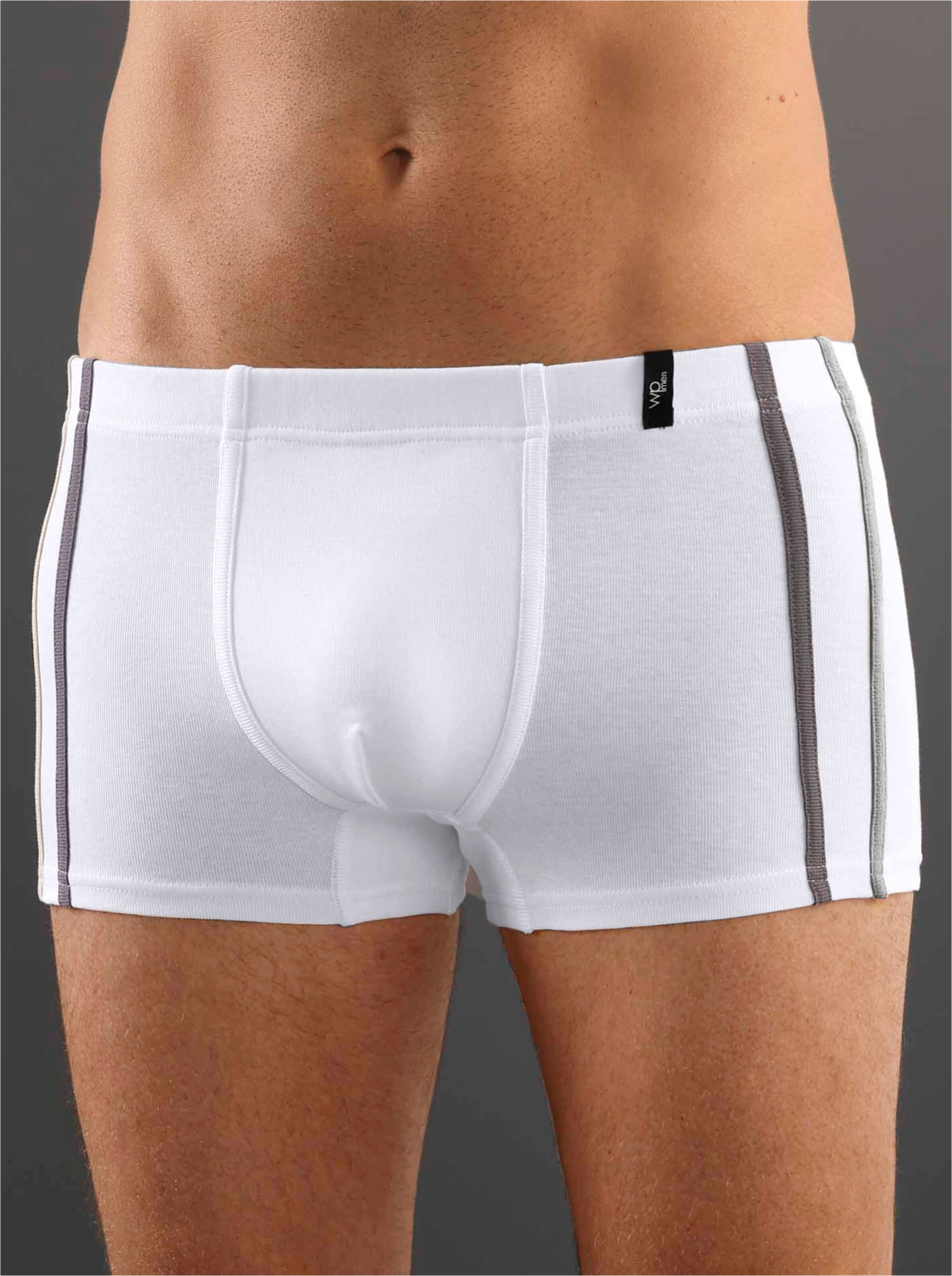 wäschepur men Hose kurz in weiß