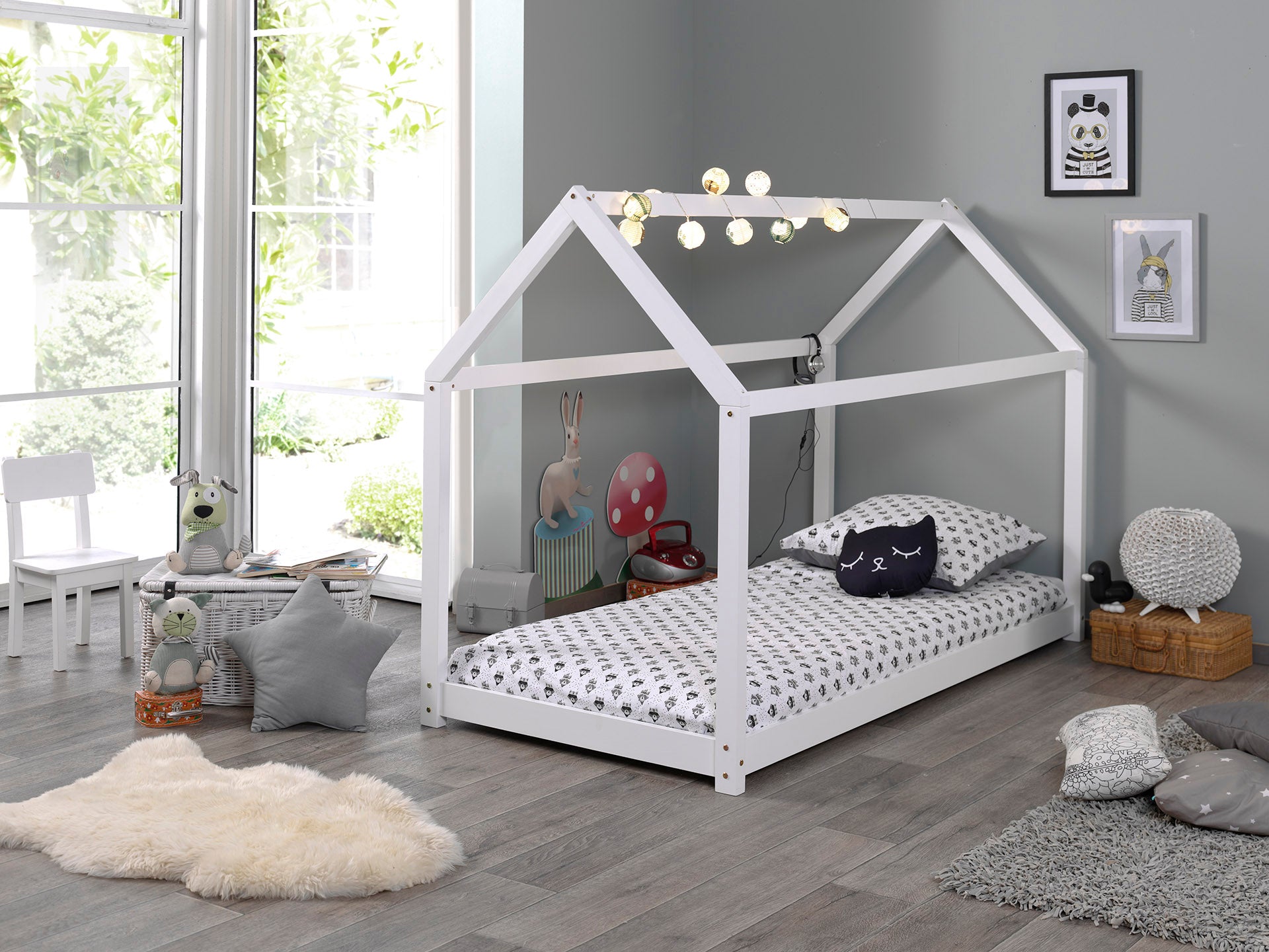 LUCEVI - Cabane Bed 90x200cm - Wit