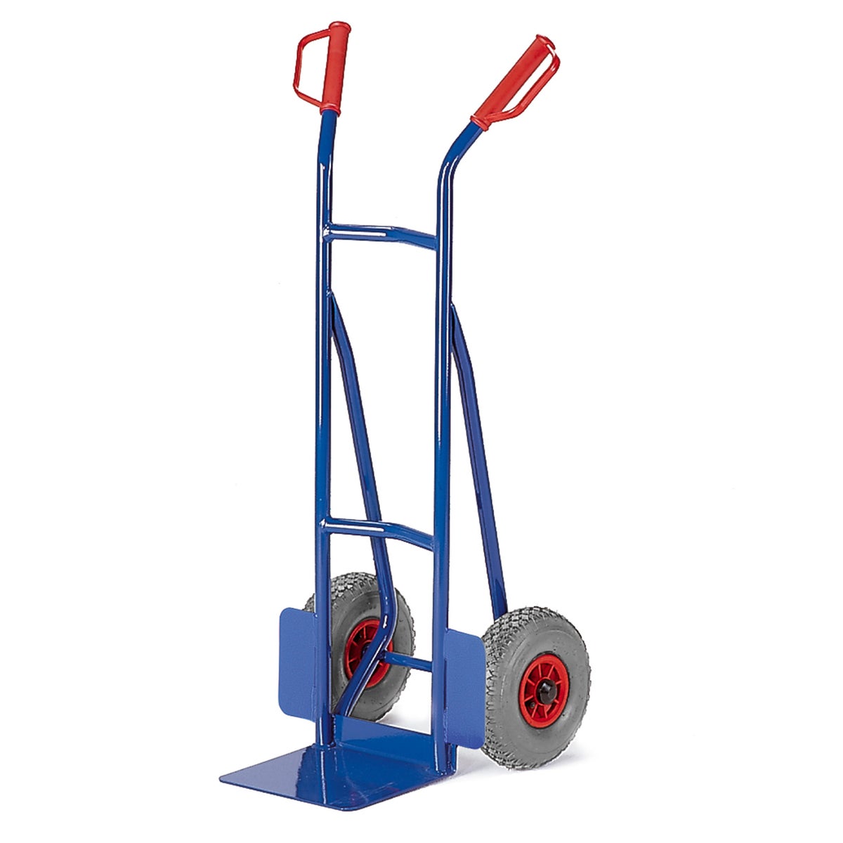 Rollcart kleine stapelwagen van stalen buizen, 300 mm schepbreedte, massief rubber
