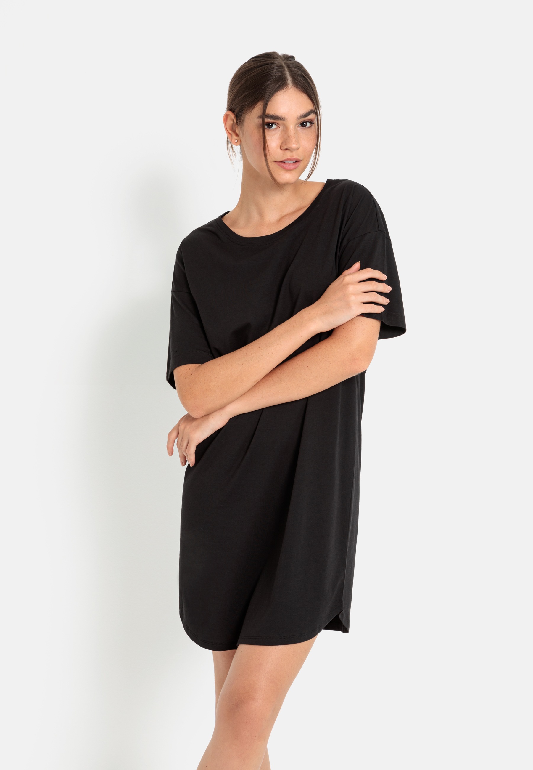 LSCN by LASCANA Shirtkleid 1 Stk. tlg. mit Rückendruck
