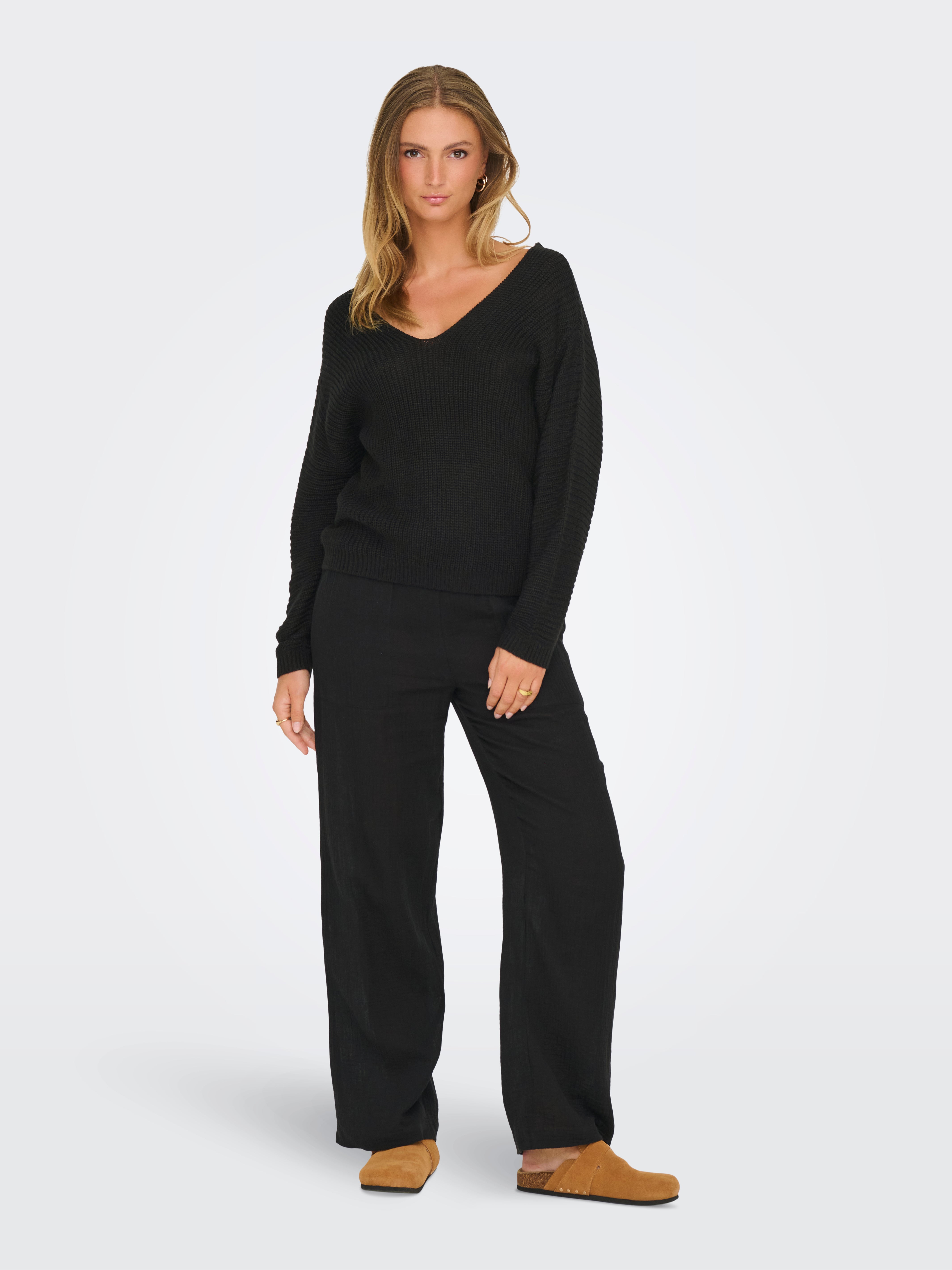 JDYJUSTY Strickpullover Black
