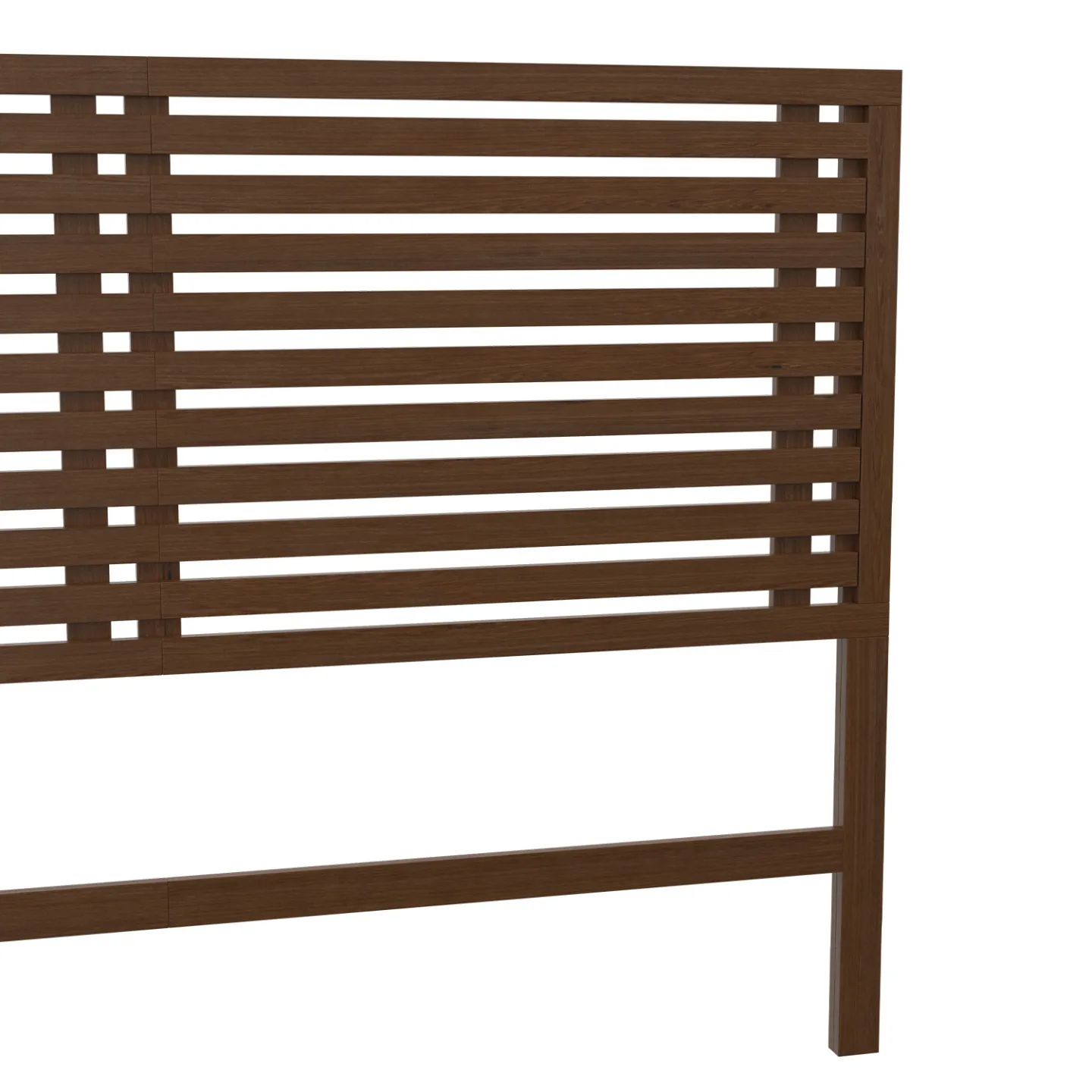 Tête de lit sur pied en lattes AVA 160 cm façon bois vieilli