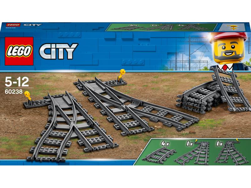 LEGO® City Weichen 60238 Erweiterungsset für LEGO-Eisenbahnstrecke