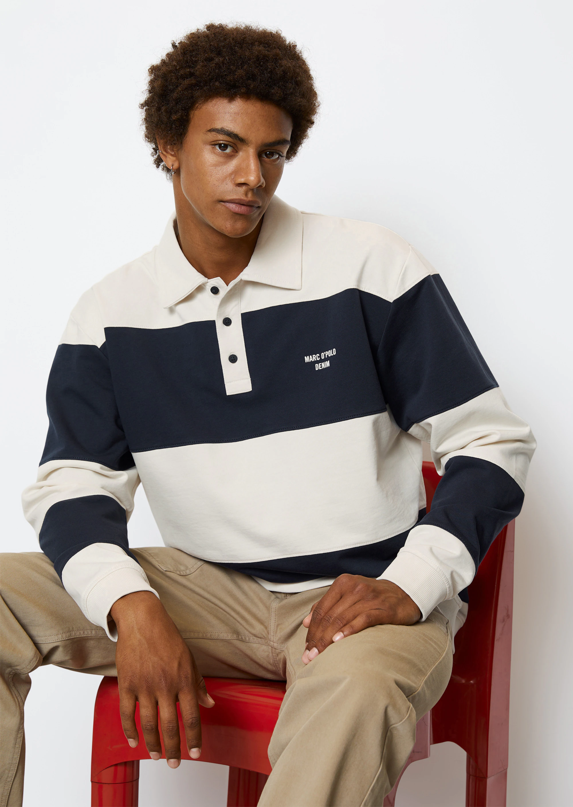 Rugby-Sweatshirt oversized aus Organic Cotton