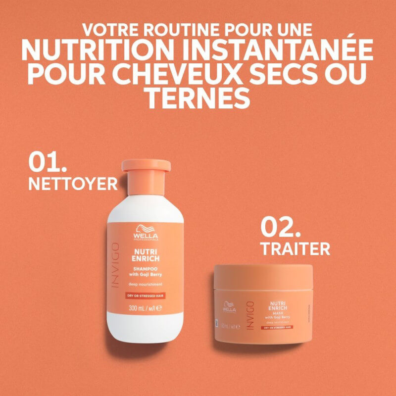 Shampooing cheveux secs Invigo Nutri-Enrich Wella 300ML