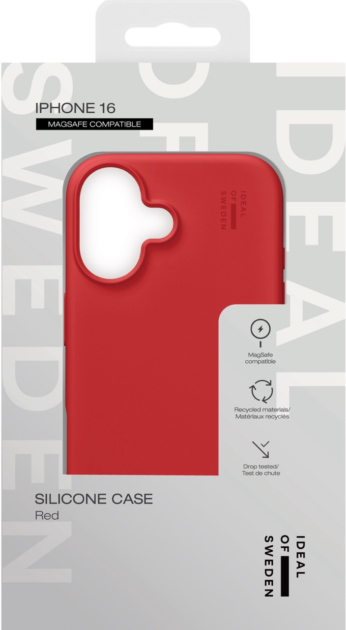 iPhone 16 MagSafe Silikon Hülle Case Recycled (IDSICMS-I2461-83) - Red