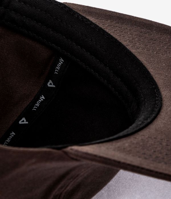 Anuell Mooser Waxed 6 Panel Cap (dark brown)