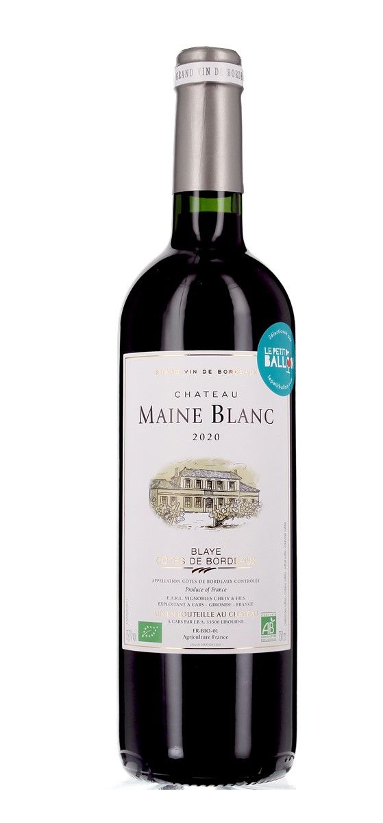 Château Maine Blanc - Blaye Côtes de Bordeaux 2020