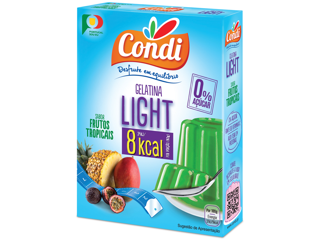 GELATINA CONDI LIGHT FRUTOS TROPICAIS 30G