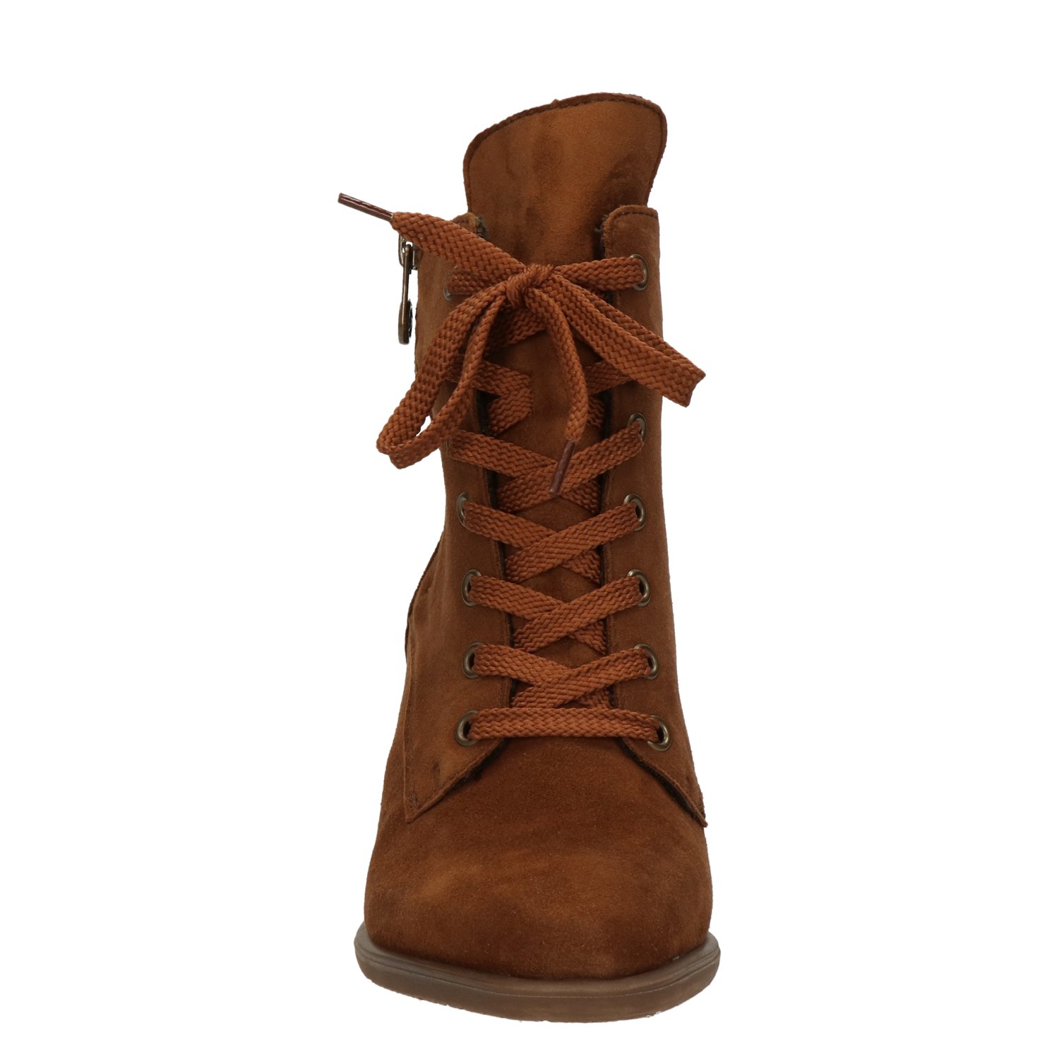 dames veterboot Rieker Cognac