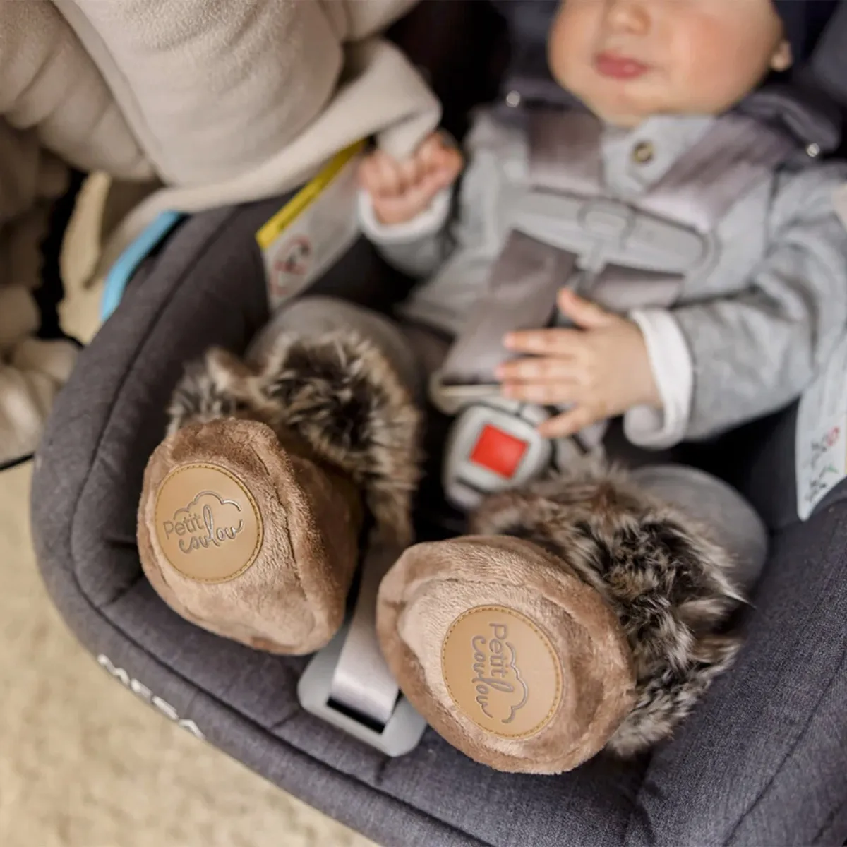 Petit Coulou Bottines d'hiver pour bébé Moka 0-6mois