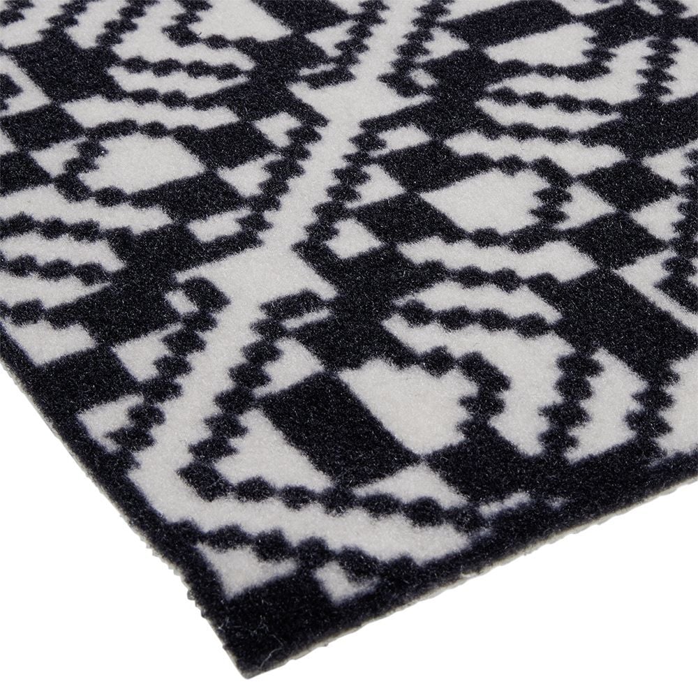 Tapis de cuisine antidéapant absorbant imprimé tomette bleu 80x50cm