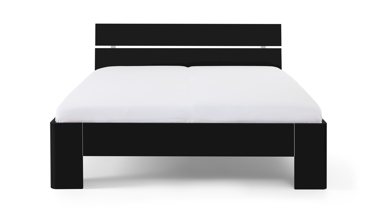 Bed Fresh met hoofdbord zwart