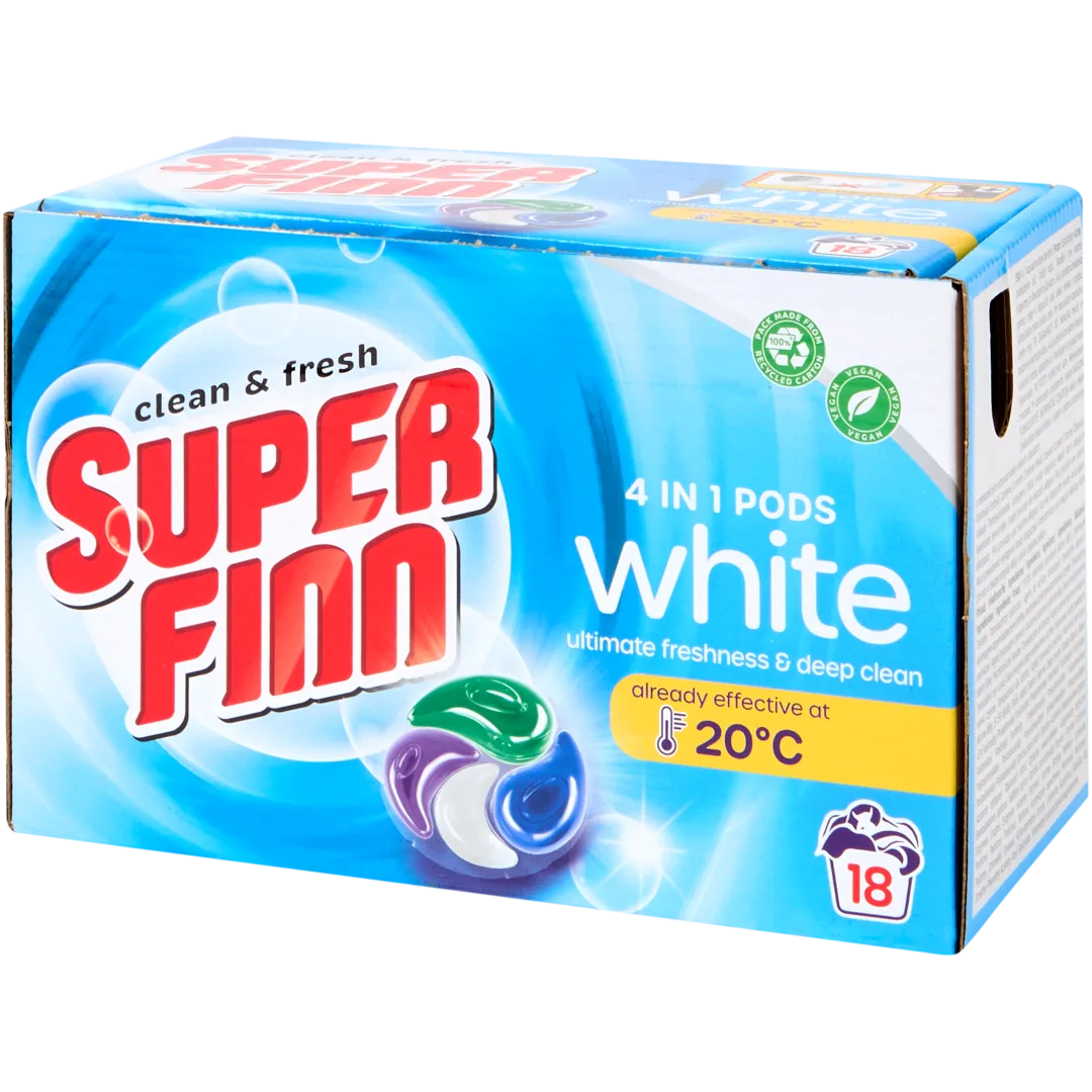 Capsules de lessive 4-en-1 Superfinn White