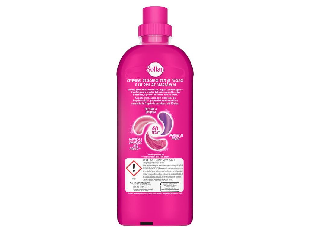 DET. ROUPA MANUAL SOFLAN DELICADO E PERFUMADO 22 DOSES