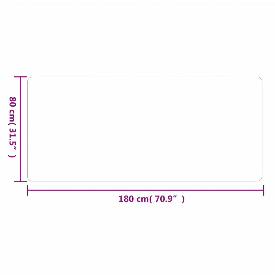 vidaXL - Tapijtloper - Antraciet - Stof - 80 x 180 cm