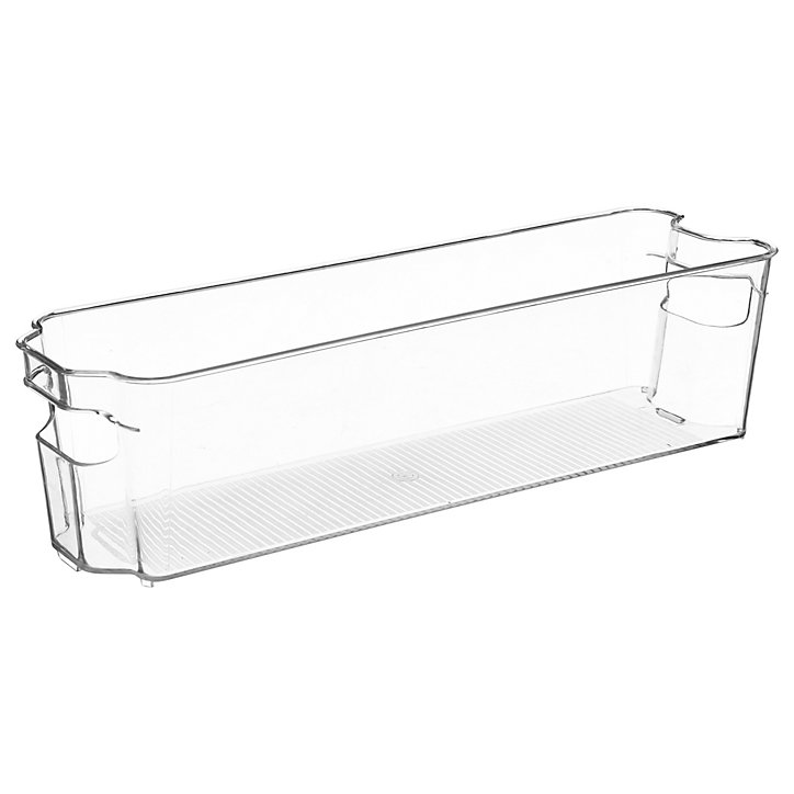 Bac de rangement en plastique transparent pour réfrigérateur 4 L