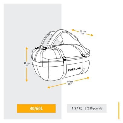 Sac de Transport Forclaz 40/60L Duffel 500 Extend Vert