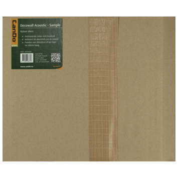 Kleurstaal lattenwand Decowall Acoustic natuur eiken 18x30 cm