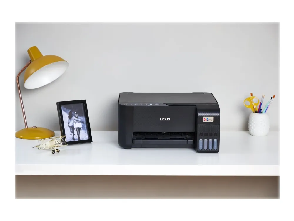 [OUTLET] - Epson EcoTank ET-2812 - Multifunktionsprinter - farve - blækprinter - kan genopfyldes - A4 (medie) - op til 10 spm (udskriver) - 100 ark - Wi-Fi - sort