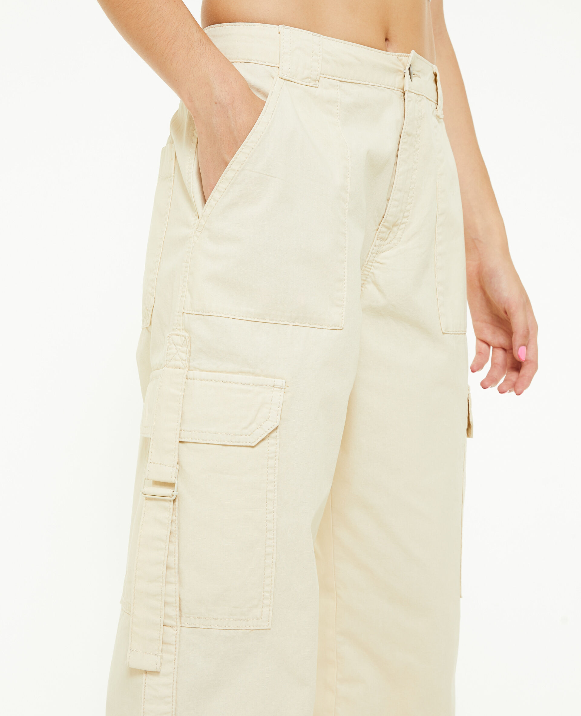 Pantalon cargo avec sangles - Sable