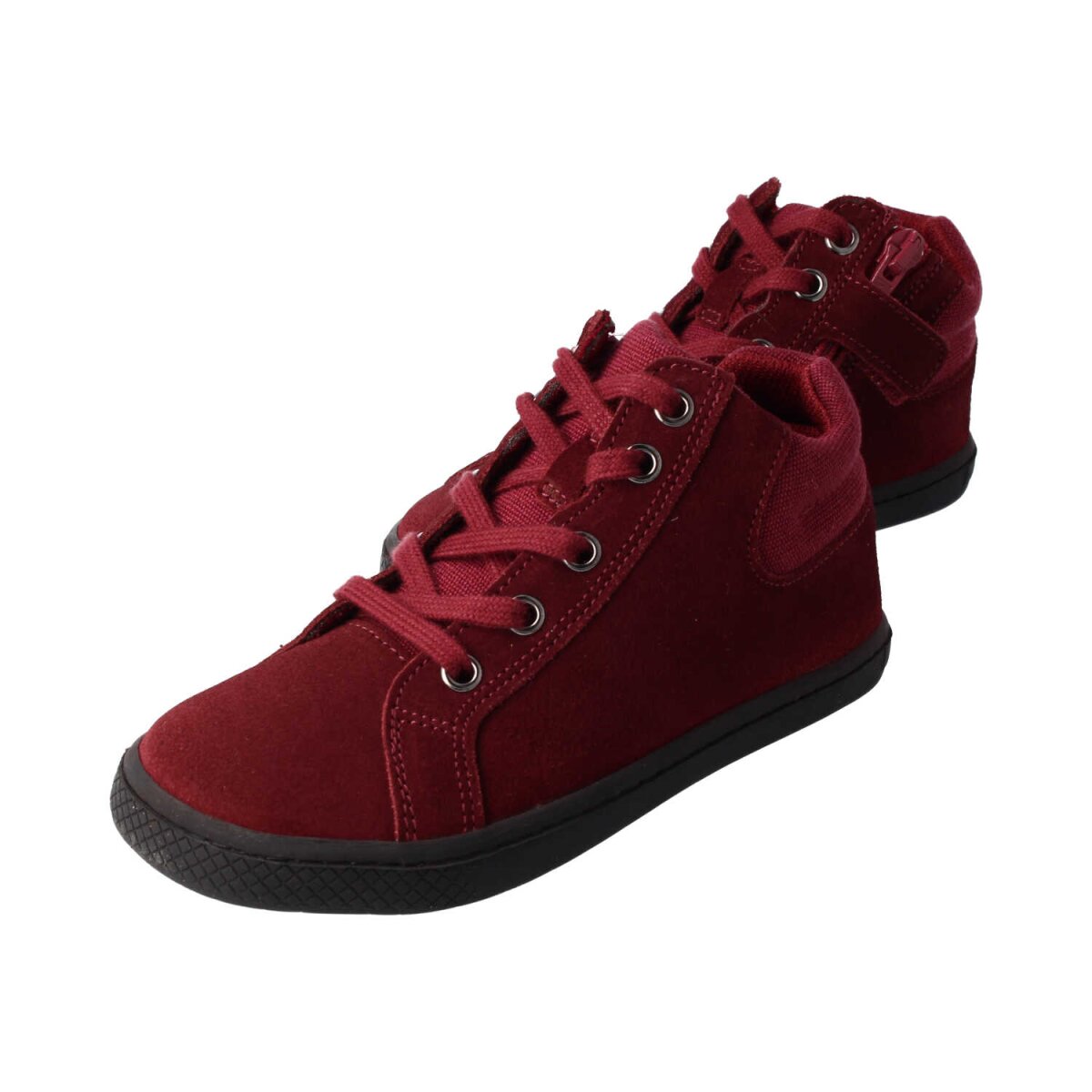 WL32051-1 berry STAY-HAPPY velours textil laces zipper Weite/W