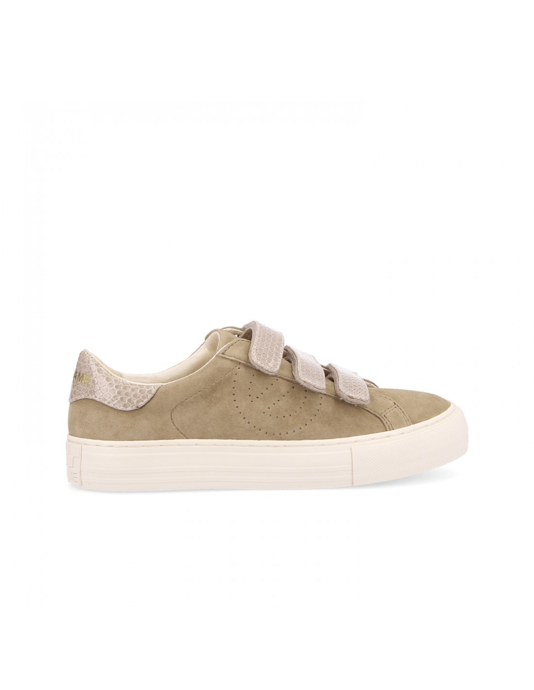 no name Baskets de ville arcade straps perfos beige