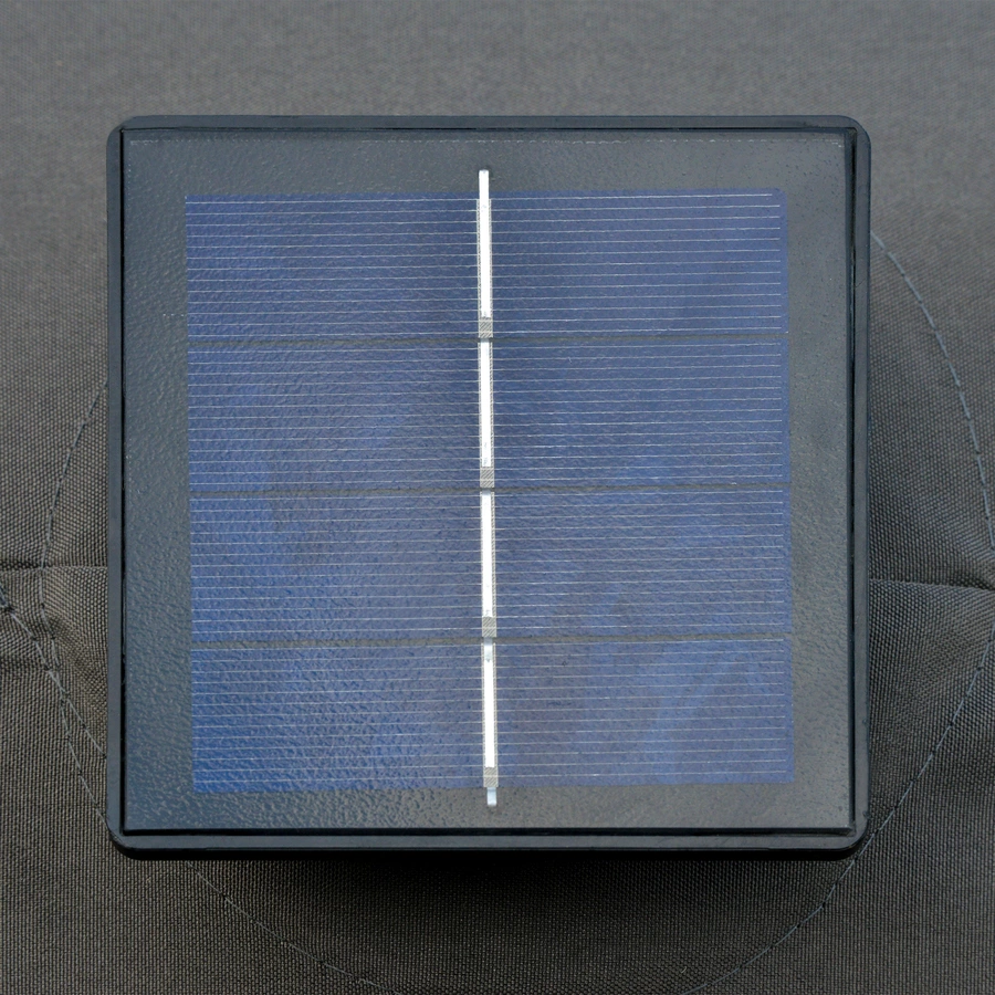 Outsunny Sonnenschirm Mit Solar-LED-Leuchte dunkelgrau
