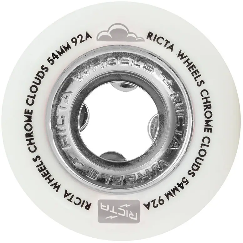 Ricta Chrome Clouds 92A Skateboard Hjul 4-Pak - Skateboards
