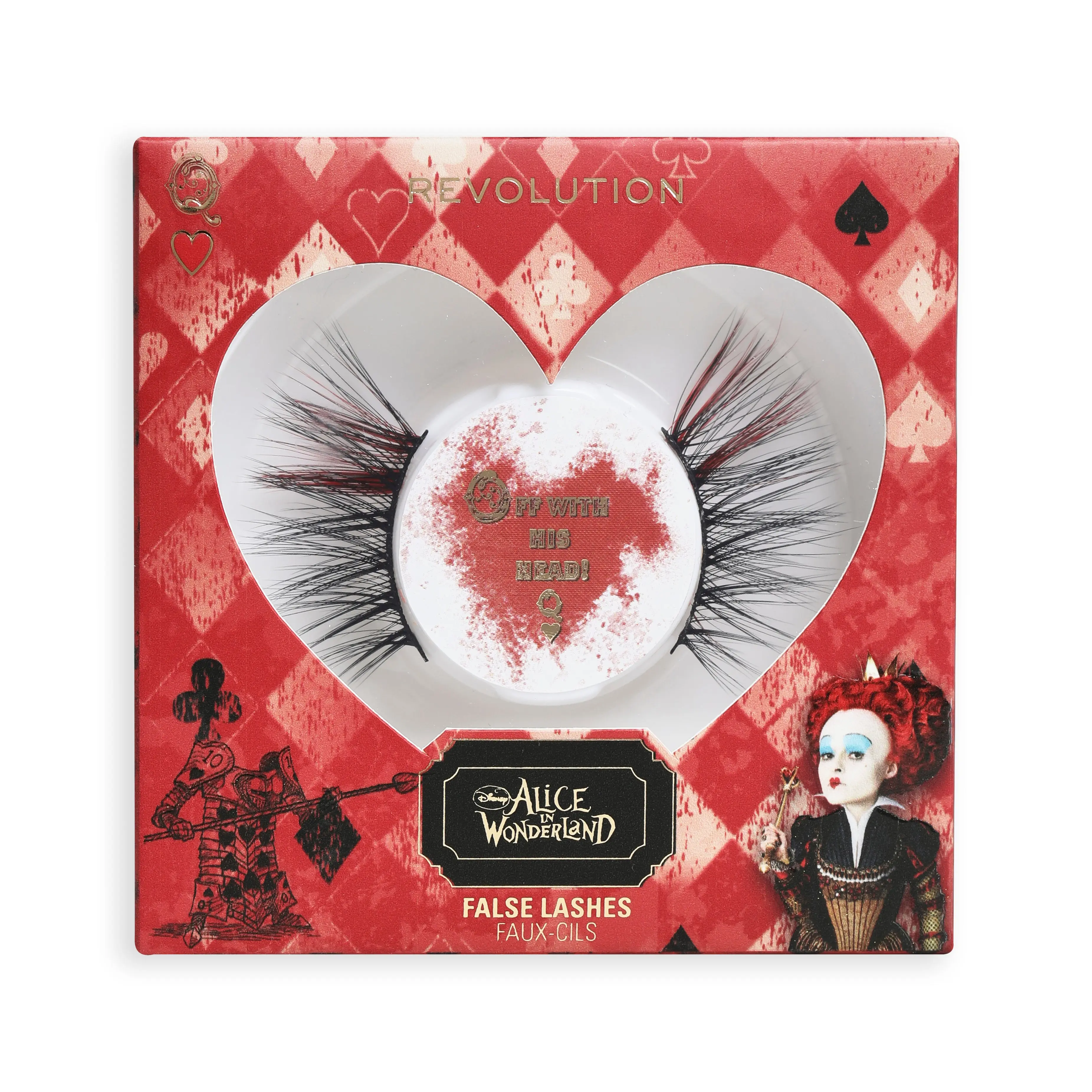 x Alice in Wonderland Red Queen False Lashes