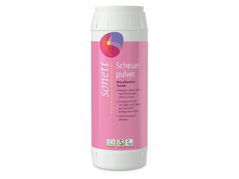 Sonett Scheuerpulver 450 g Ergiebiges und effizientes Reinigungsmittel auf Basis von Bimsmehl