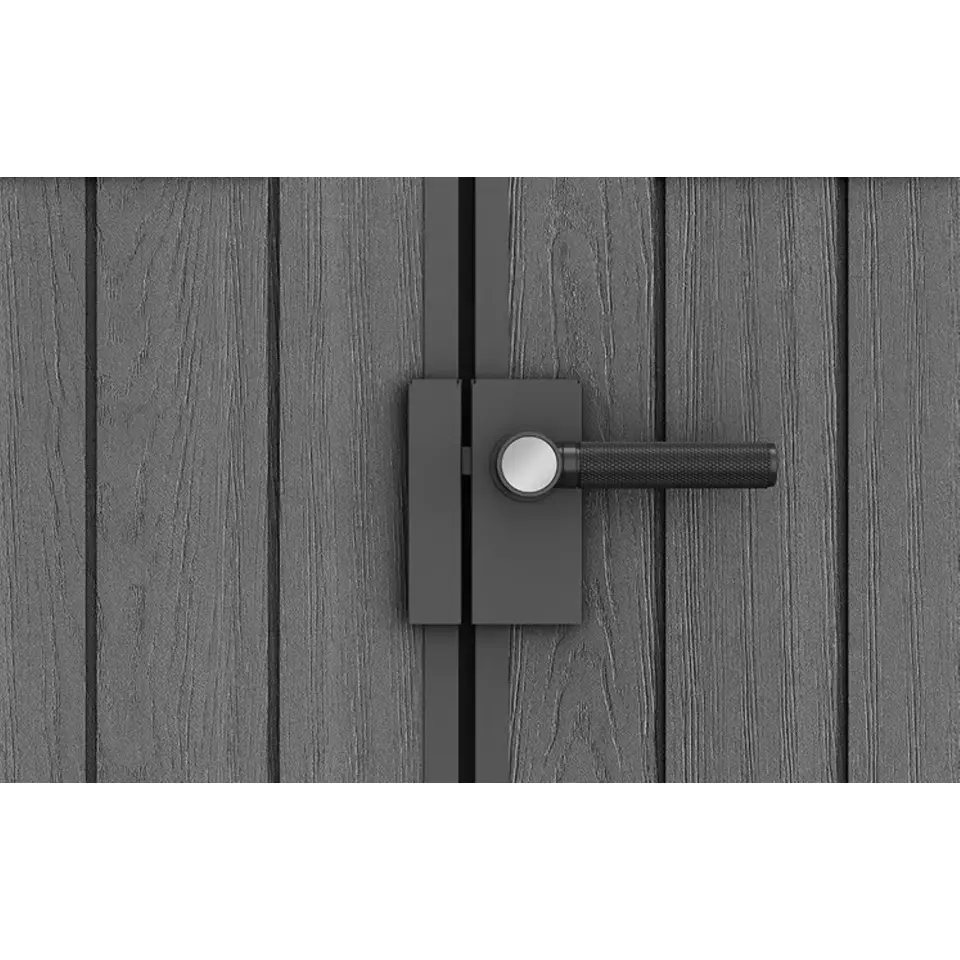 Keter Darwin 68 Tuinhuis - dubbele deuren   ramen - 190x244x221 cm - Grijs