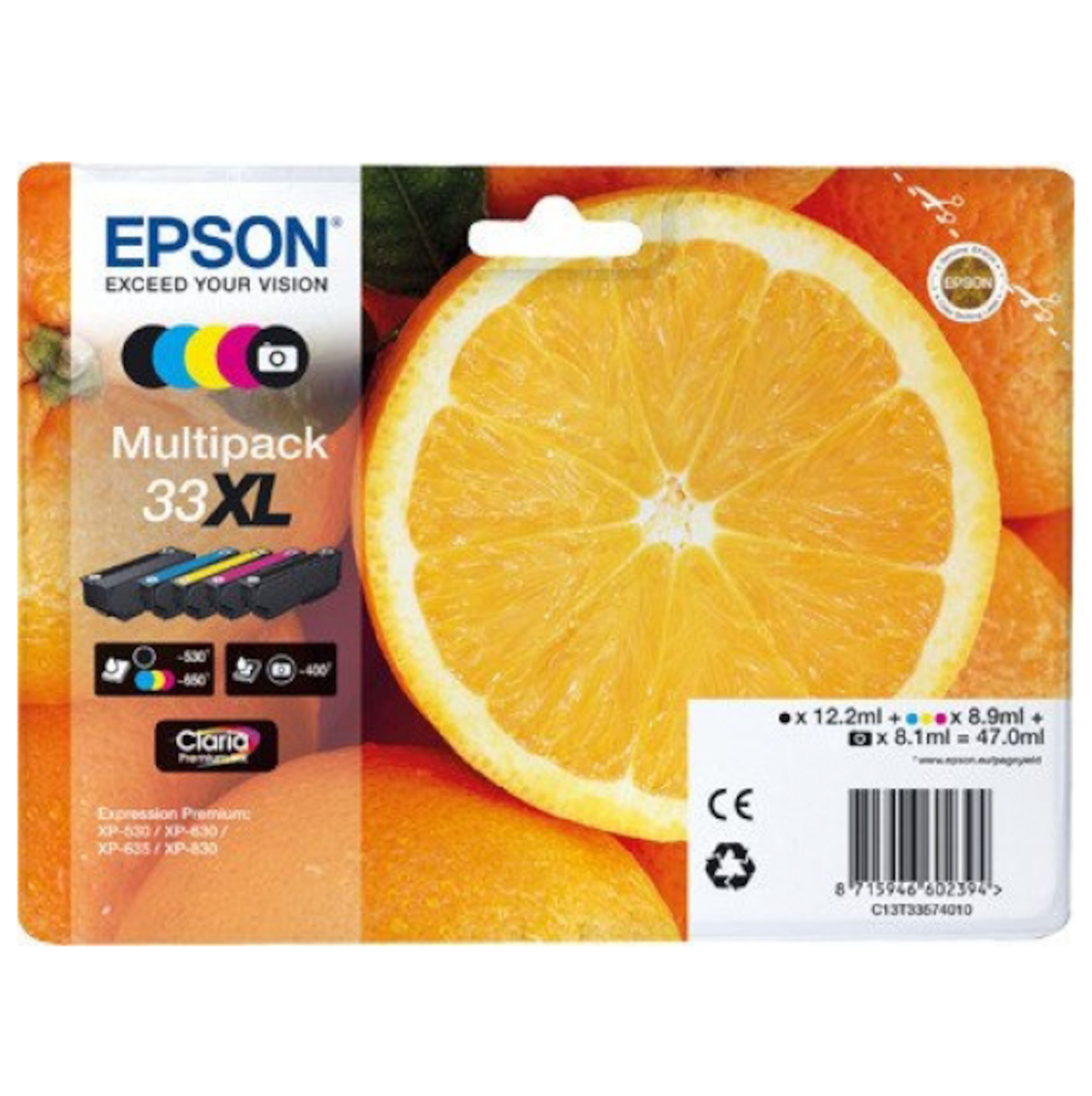 Epson T3357 blekkpatron, 5-pk.
