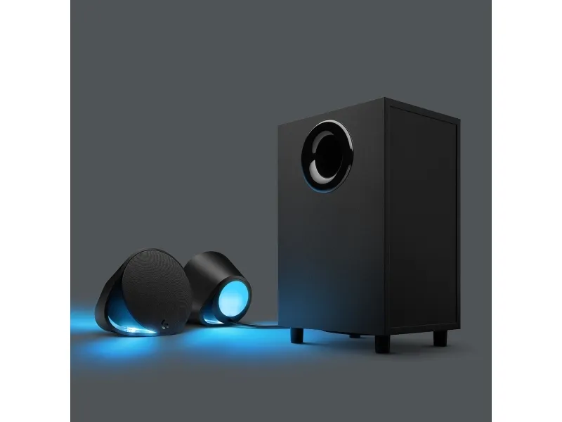 Logitech G560 - Højttalersystem - til PC - 2.1-kanal - trådløs - Bluetooth - USB - 120 Watt (Total)
